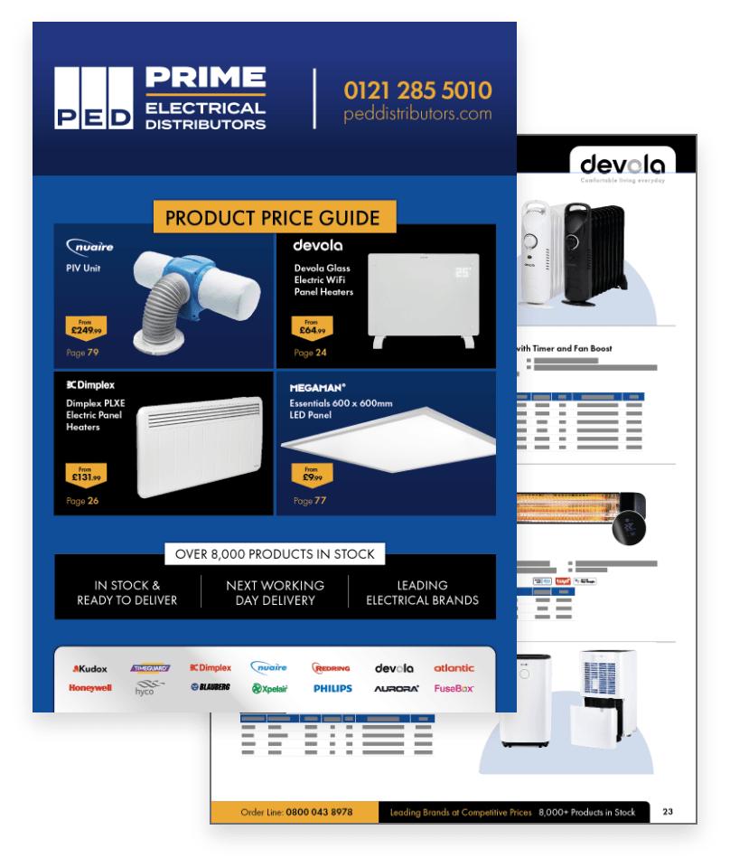 A new Electrical Distributor supplying leading brands throughout the UK